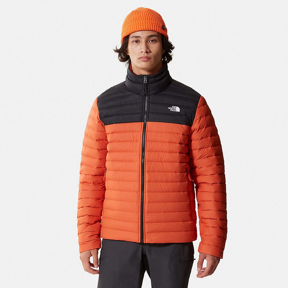 The North Face Winter Jacket Mens Australia - The North Face Stretch Orange / Black Hiking (XFW-1875